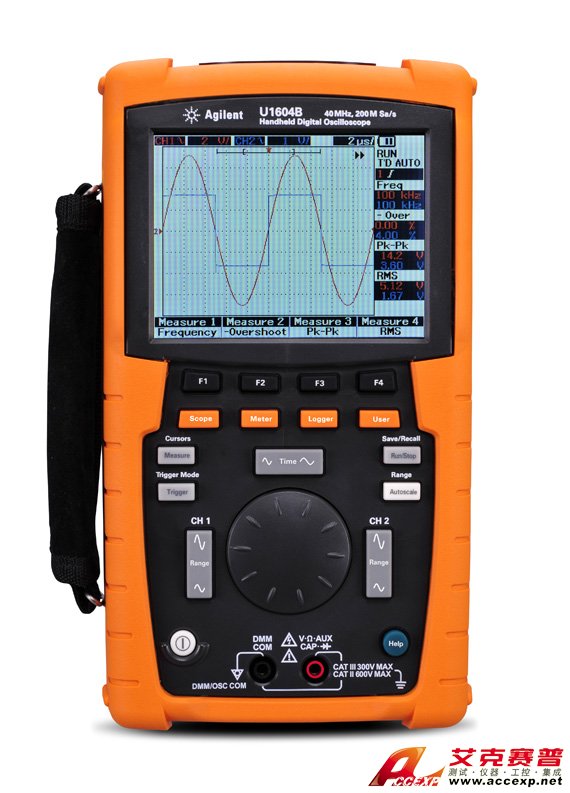 U1604B 手持式示波器，40 MHz