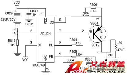 MAX749工作電路設計