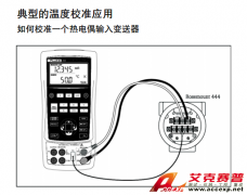 典型的便攜式溫度校準應用