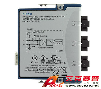 NI 9230動態(tài)信號采集模塊 圖片