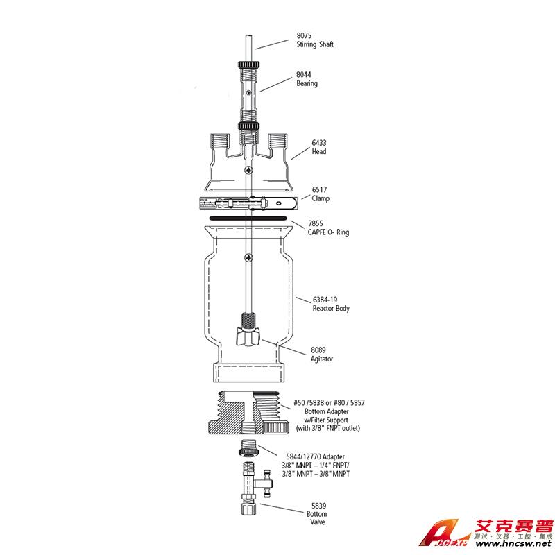 JULABO優(yōu)萊博 150ml 單層壓力過濾釜，CRS6384-225