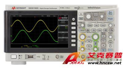 keysight是德 DSOX1102G 示波器：70/100 MHz，2 個模擬通道